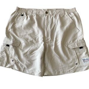 Bimini Bay Cargo Shorts Men 44 Khaki Tan Performance Gear Fishing Outdoor Nylon